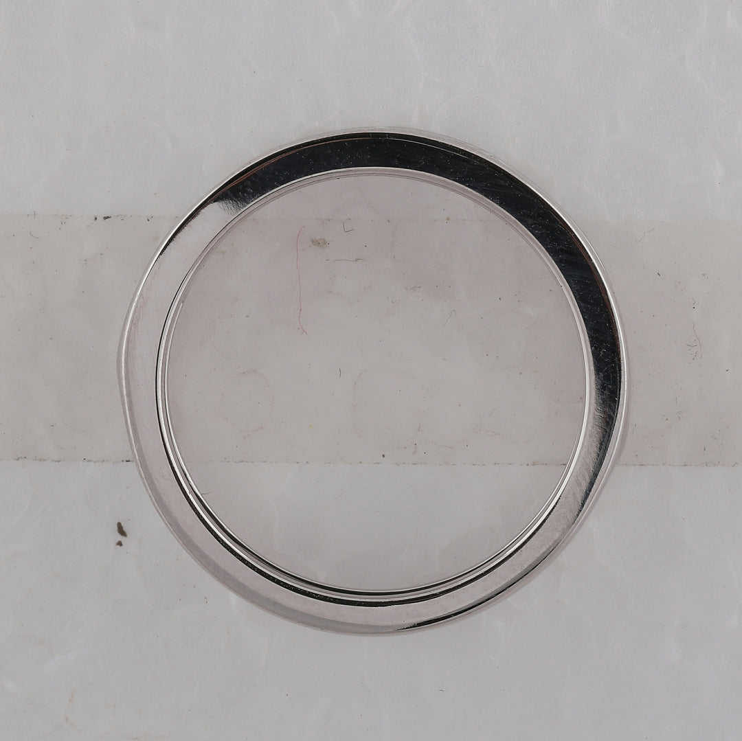 14kt White Gold Womens Alternating Round Baguette Diamond Single Row Wedding Band 1.00 Cttw