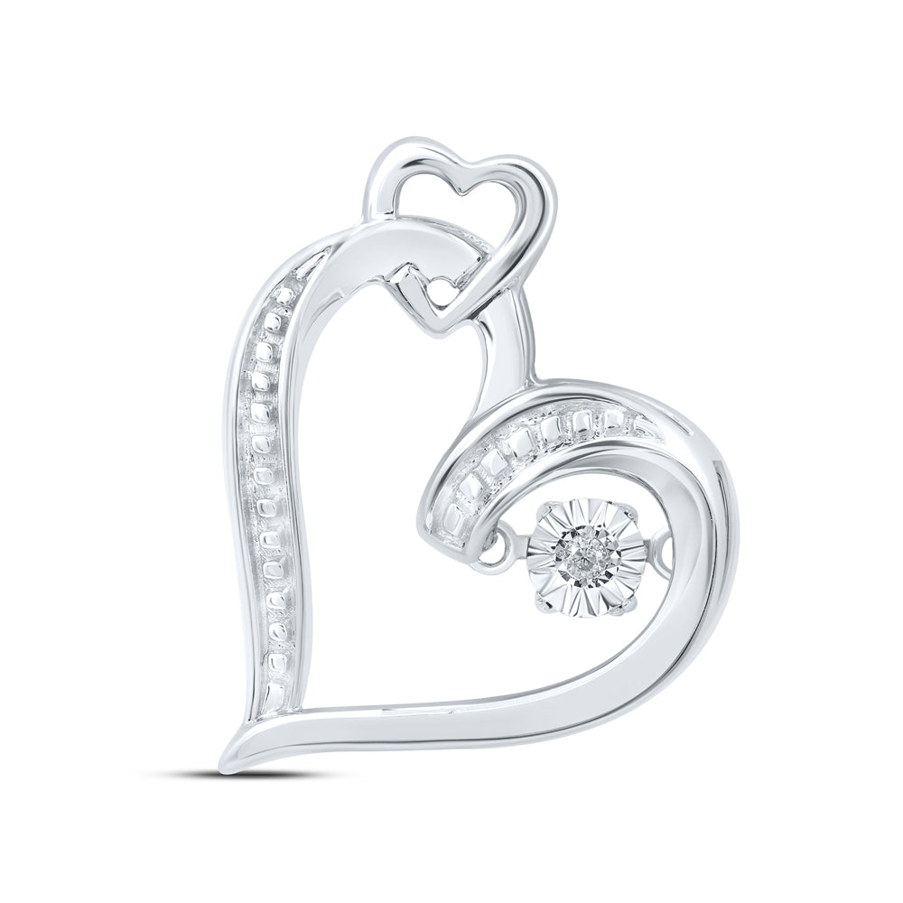 Women's Hearts & Love Pendant – Black Carat