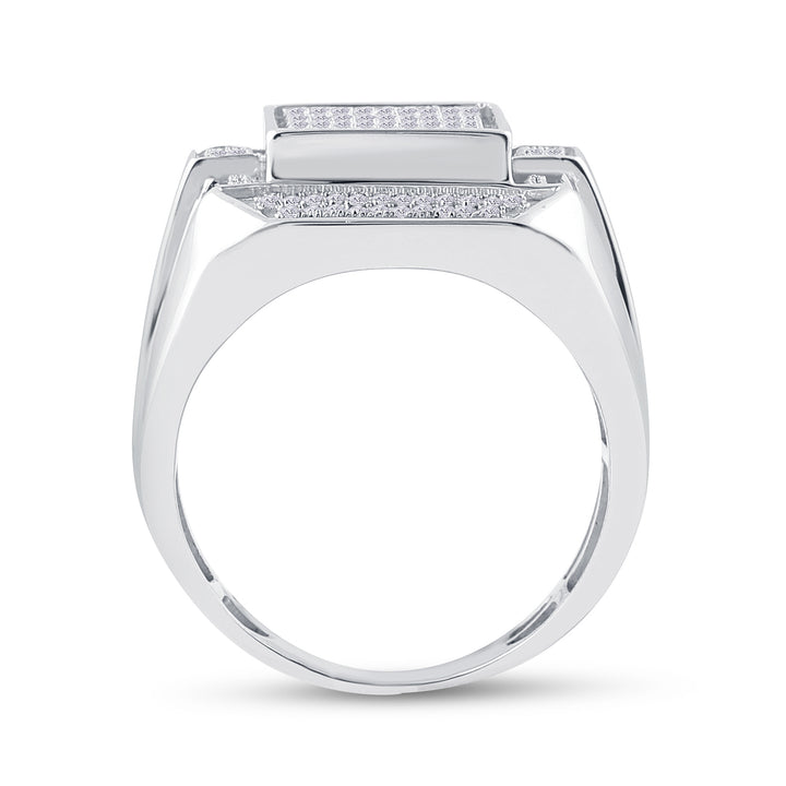 1/2CT-DIA MICRO-PAVE MENS RING