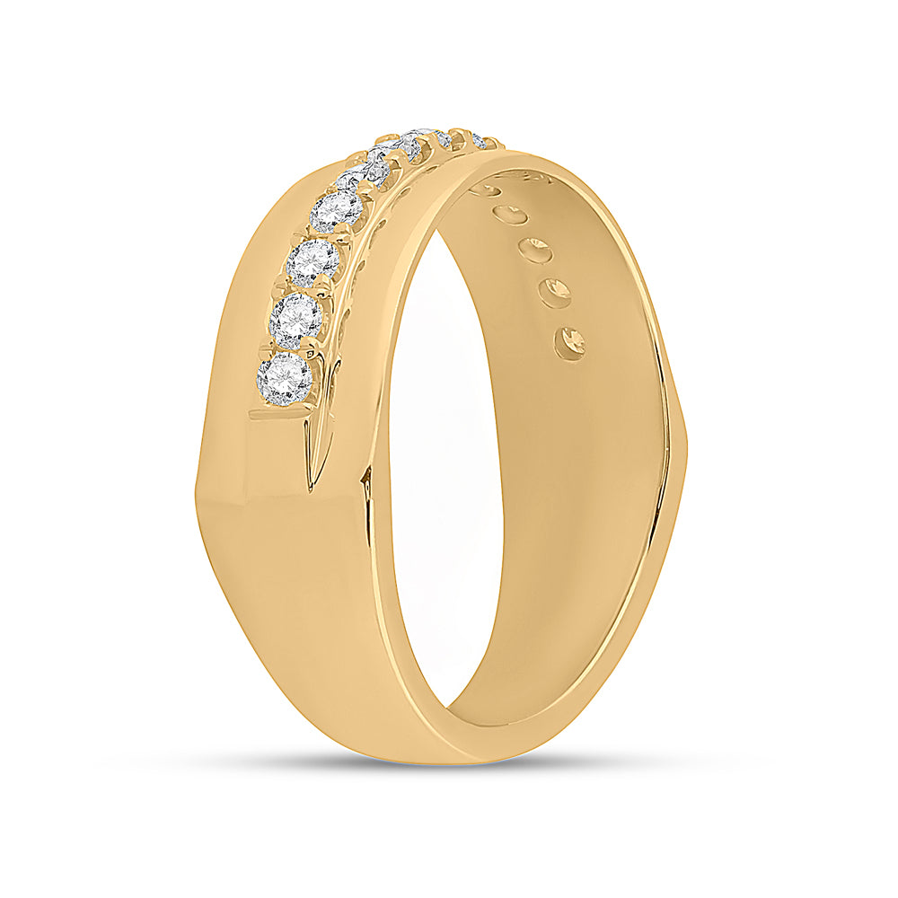 1/2CTW-DIA CN ACCUSET MENS BAND