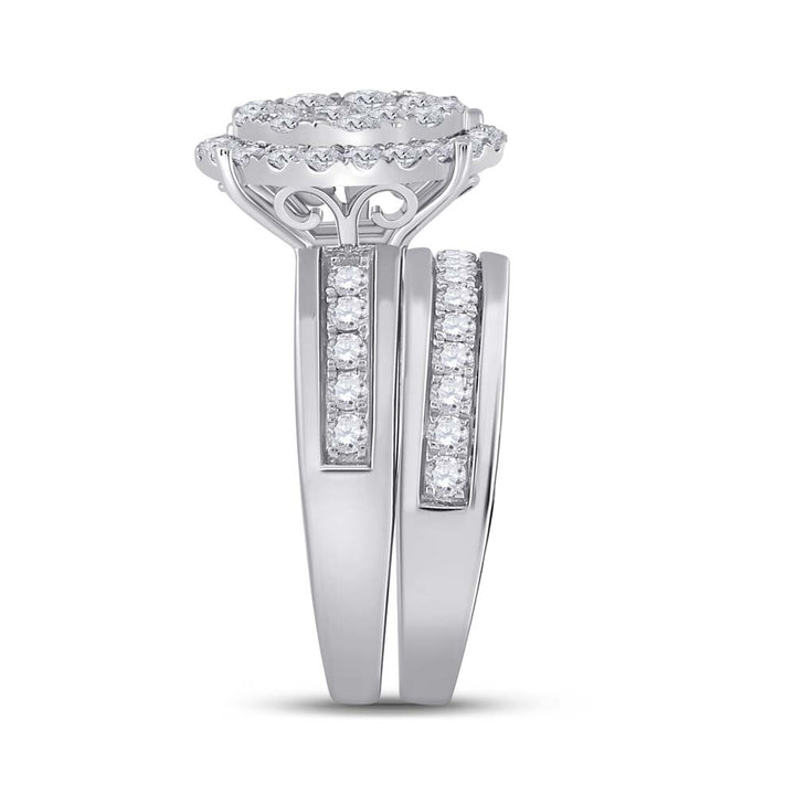 1 7/8CTW-DIA ANA M  HIGH TRIO SET