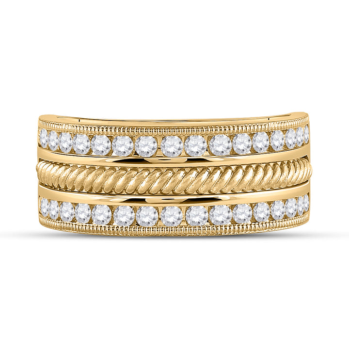 1 CT-DIA CN ACCUSET MENS BAND