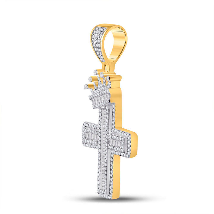 2 CTW-DIA P1P2 CROSS PENDANT