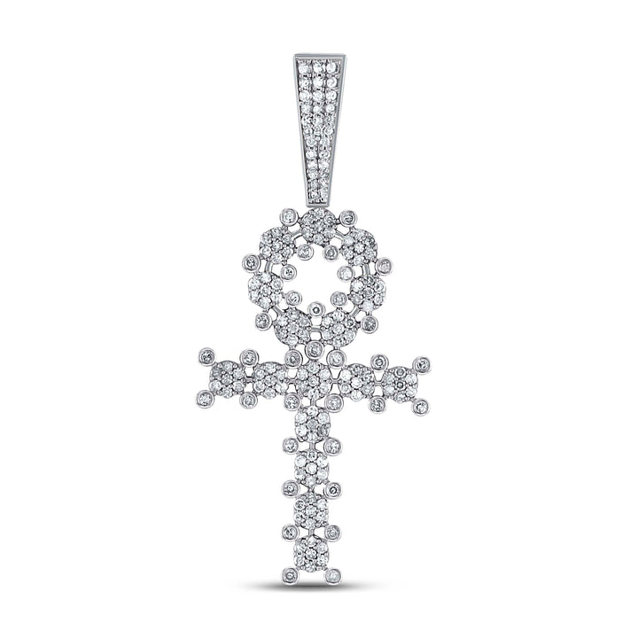 1CTW-DIA ANKH CROSS Mens CHARM