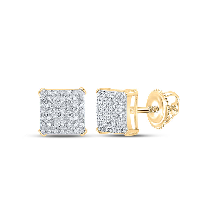 1/3CTW-DIA P3 MENS SQUARE EARRING