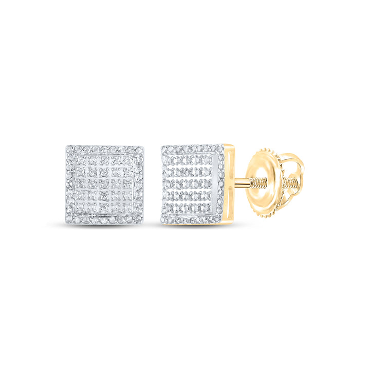 1/3CTW-DIA P3 MENS SQUARE EARRING