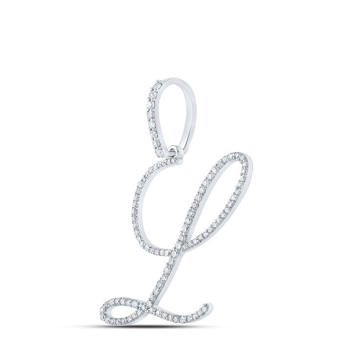 1/2CTW-DIA P1 INITIAL "L" GIFT PENDANT