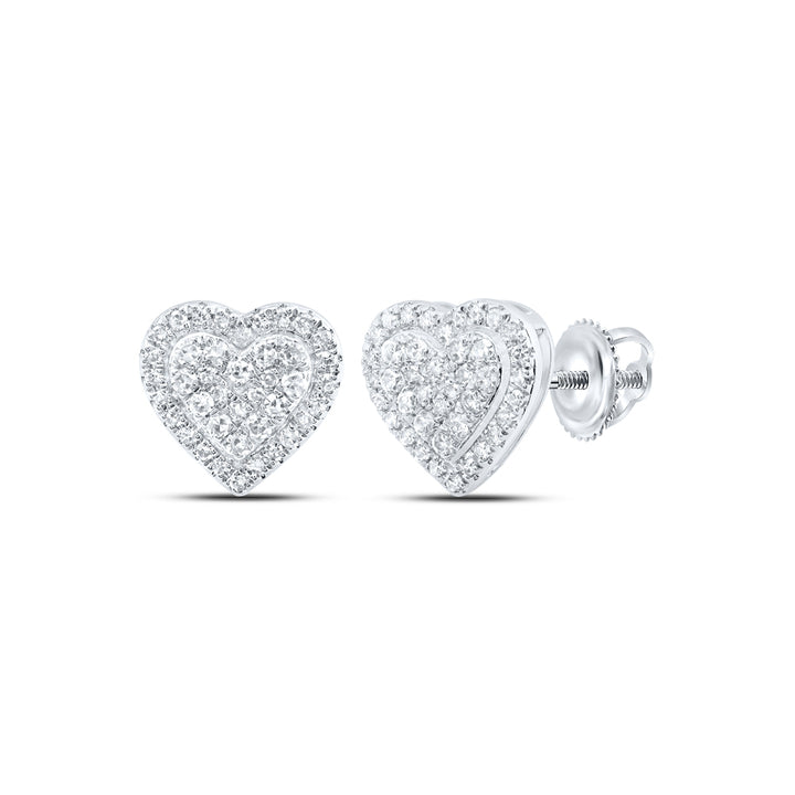 1/5CTW-DIA NK HEART EARRING