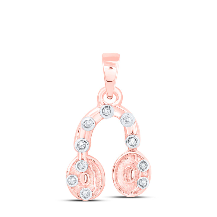 0.03CTW-DIA NK GIFT HEADPHONE PENDANT