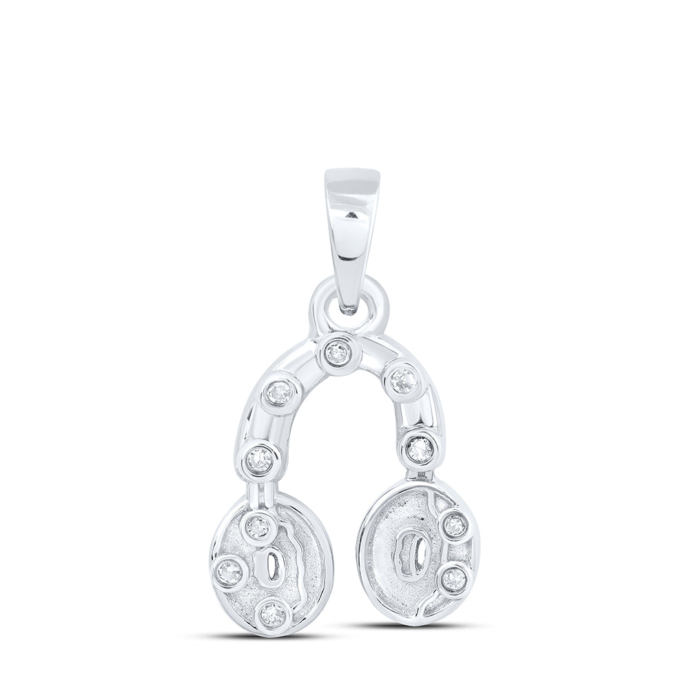 0.03CTW-DIA NK GIFT HEADPHONE PENDANT