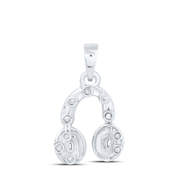 0.03CTW-DIA NK GIFT HEADPHONE PENDANT