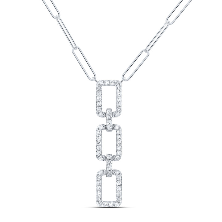1/4CTW-DIA NK FASHION NECKLACE (18-INCH)