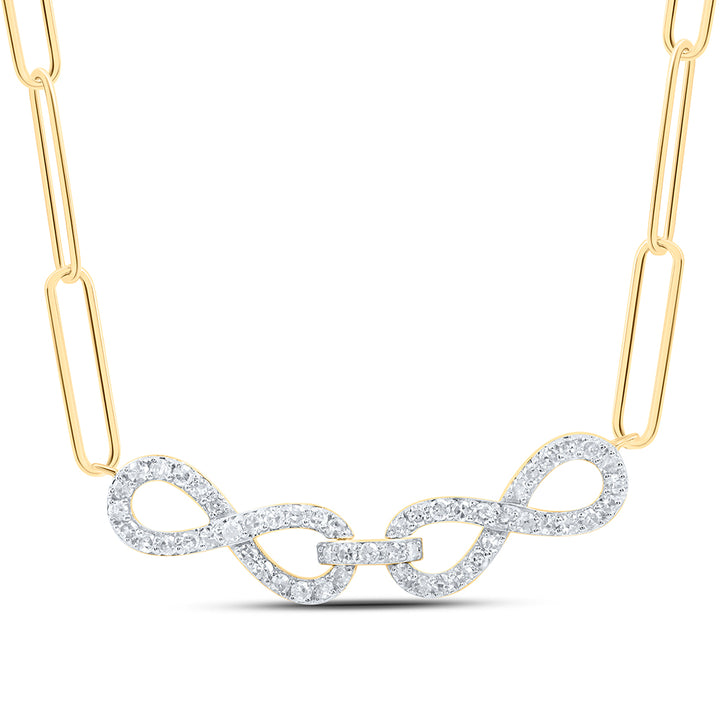 1/4CTW-DIA NK FASHION NECKLACE (18-INCH)