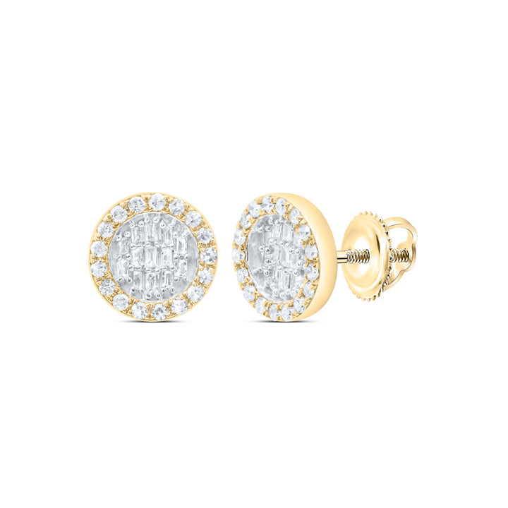 1/3CTW-DIA P1 GIFT ROUND BAGUETTE EARRING