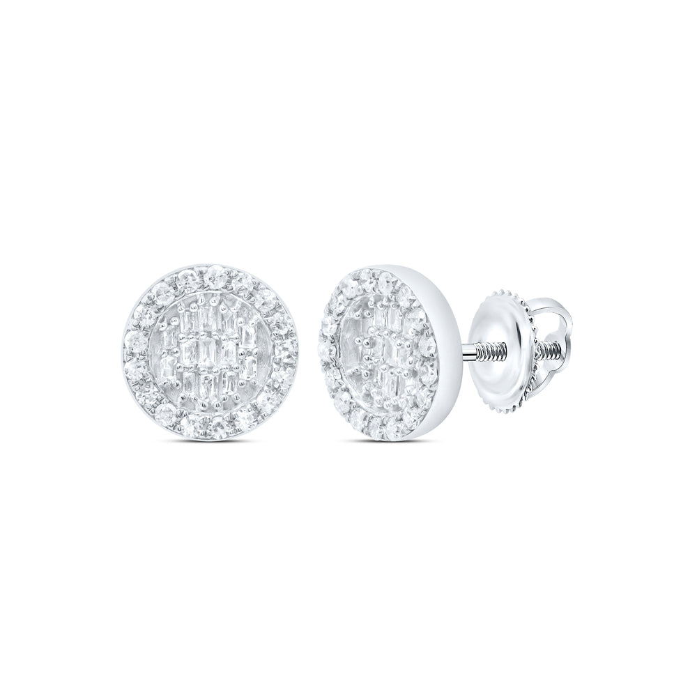 1/3CTW-DIA P1 GIFT ROUND BAGUETTE EARRING