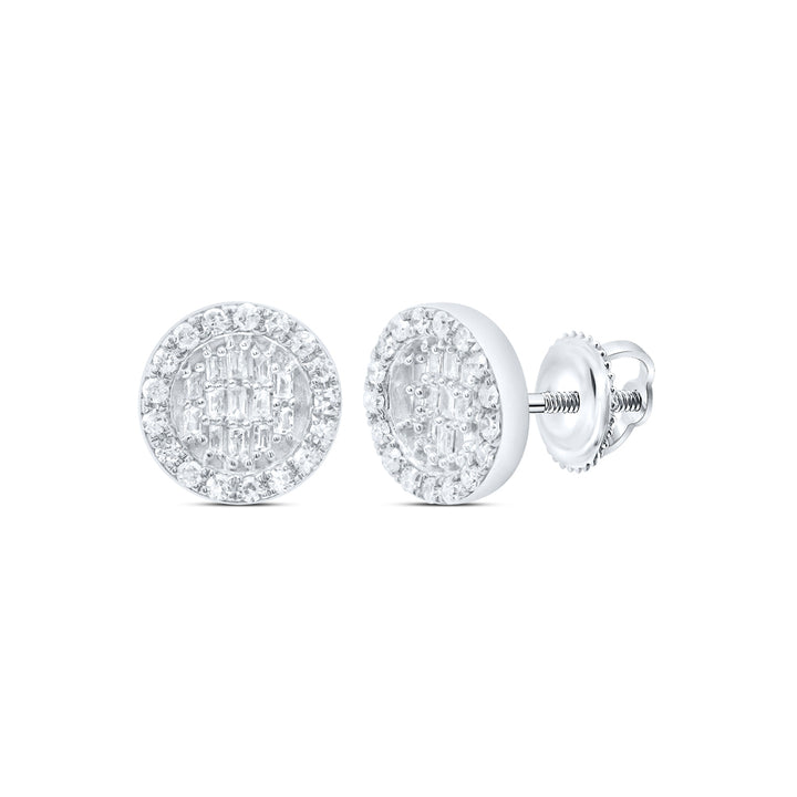 1/3CTW-DIA P1 GIFT ROUND BAGUETTE EARRING
