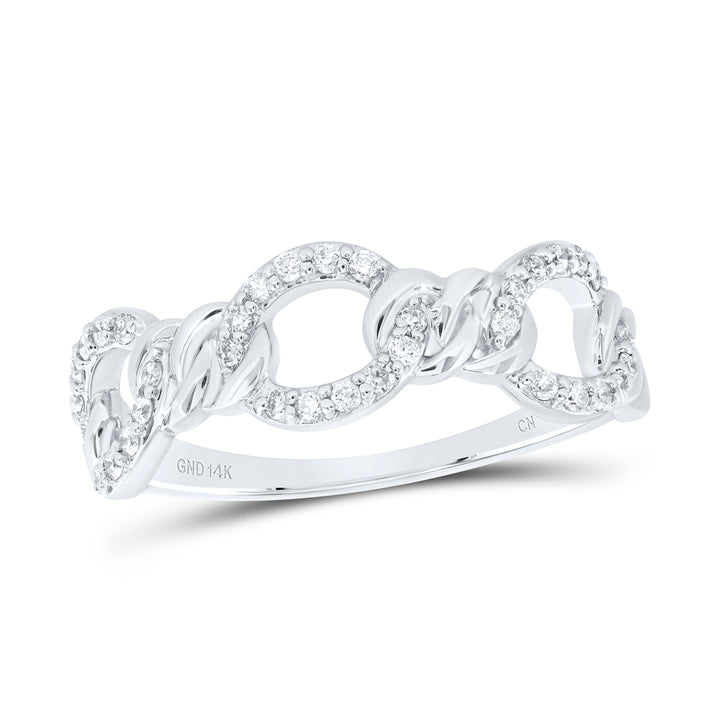 1/5CTW-DIA CN FASHION CUBAN LADIES RING