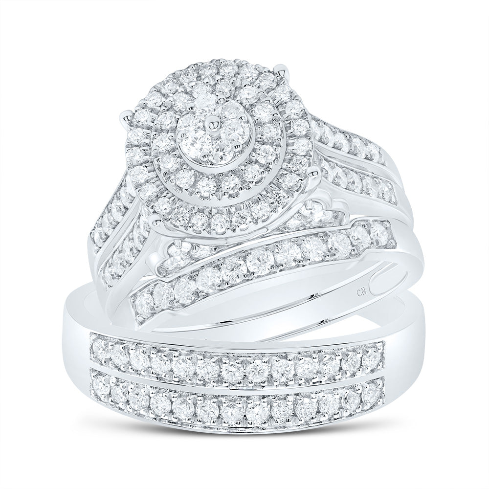 1 3/8CTW-DIA CN  ROUND TRIO SET