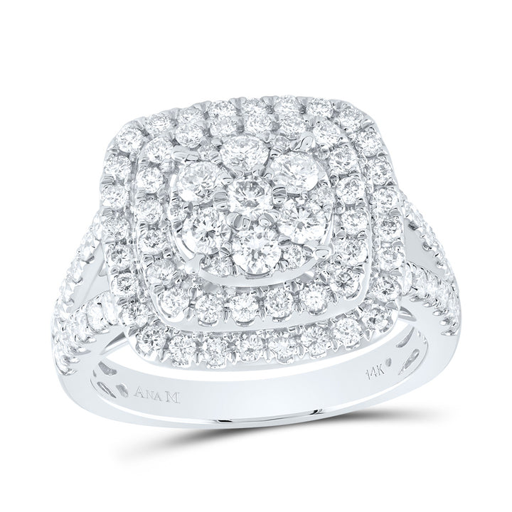1 3/8CTW-DIA ANA M CUSHION FASHION BRIDAL RING