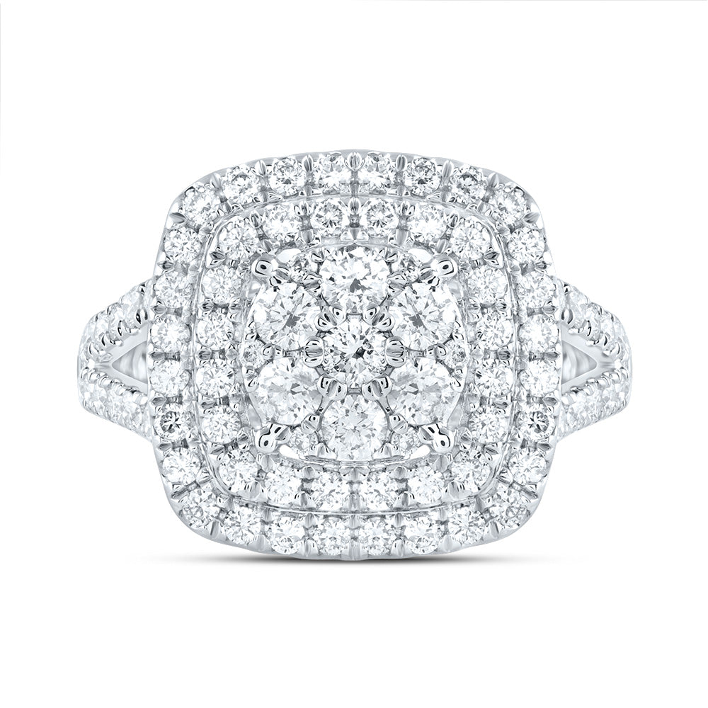 1 3/8CTW-DIA ANA M CUSHION FASHION BRIDAL RING