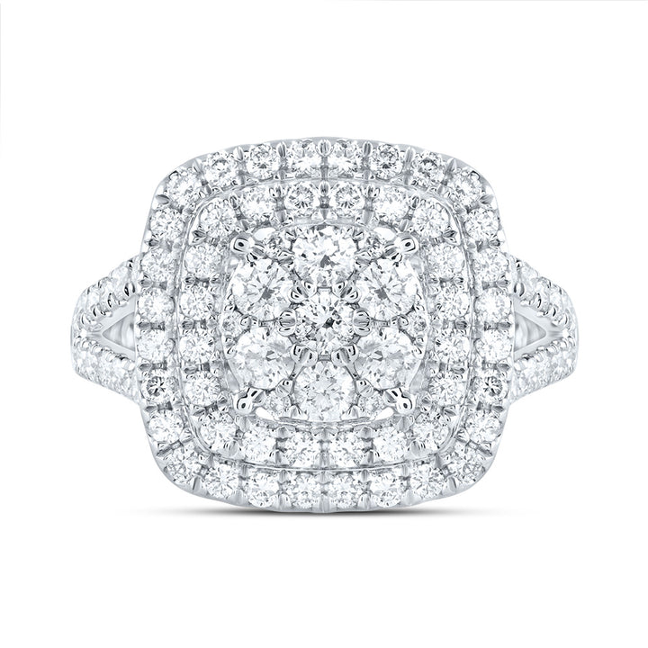 1 3/8CTW-DIA ANA M CUSHION FASHION BRIDAL RING