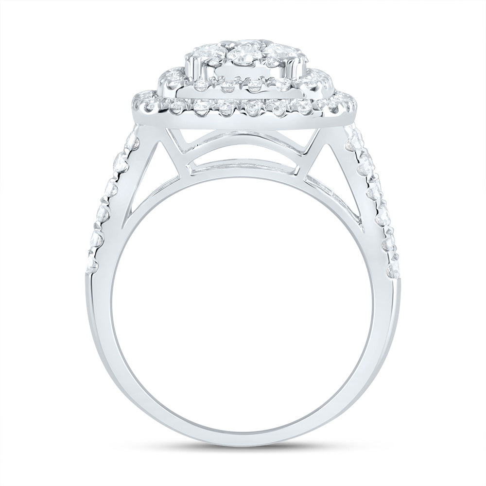 1 3/8CTW-DIA ANA M CUSHION FASHION BRIDAL RING