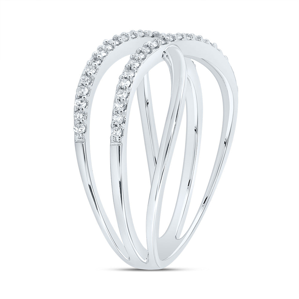 1/5CTW-DIA CN CRISS-CROSS FASHION RING
