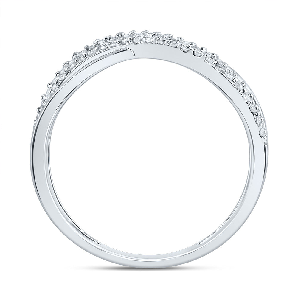 1/5CTW-DIA CN CRISS-CROSS FASHION RING