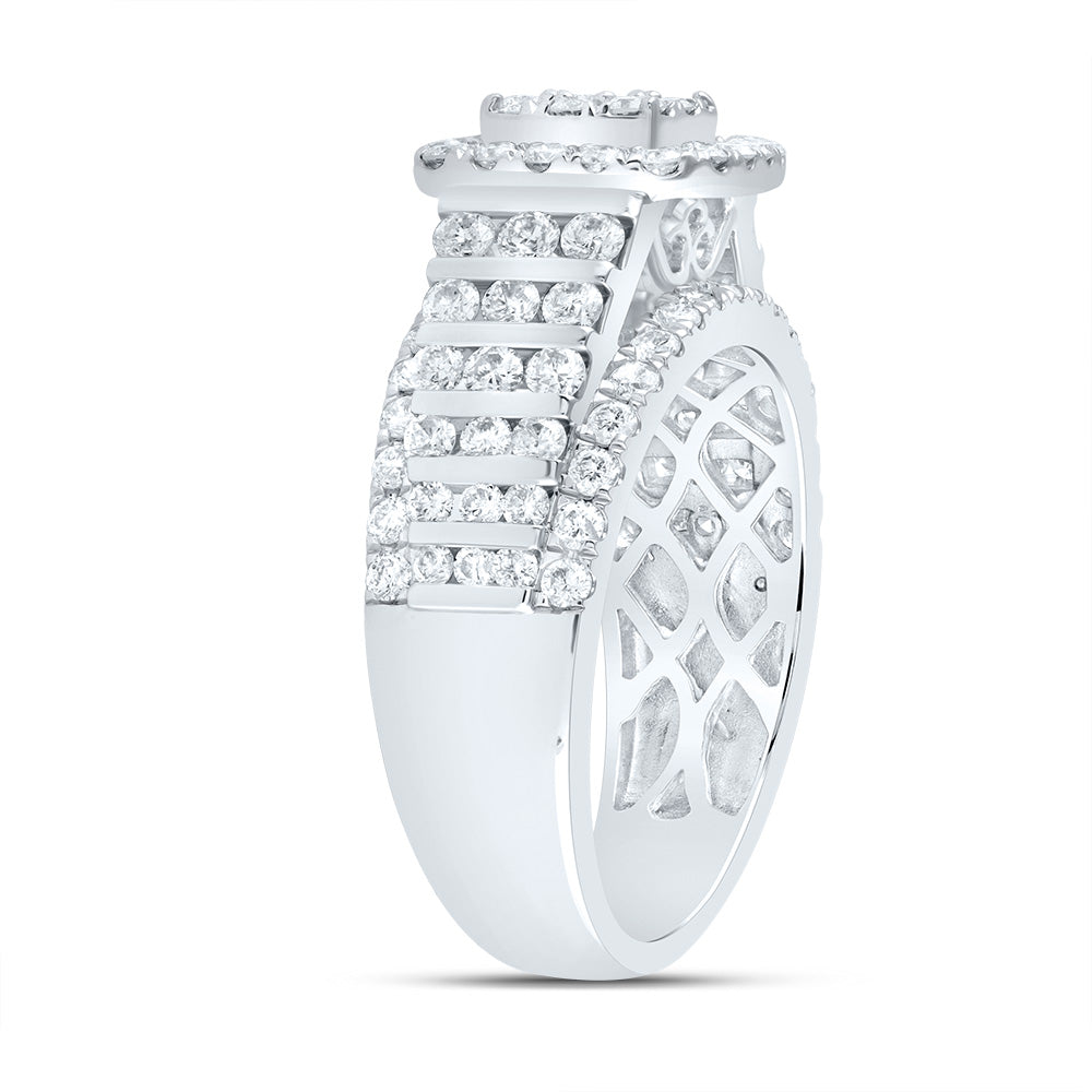 1 5/8CTW-DIA CN CUSHION FASHION BRIDAL RING
