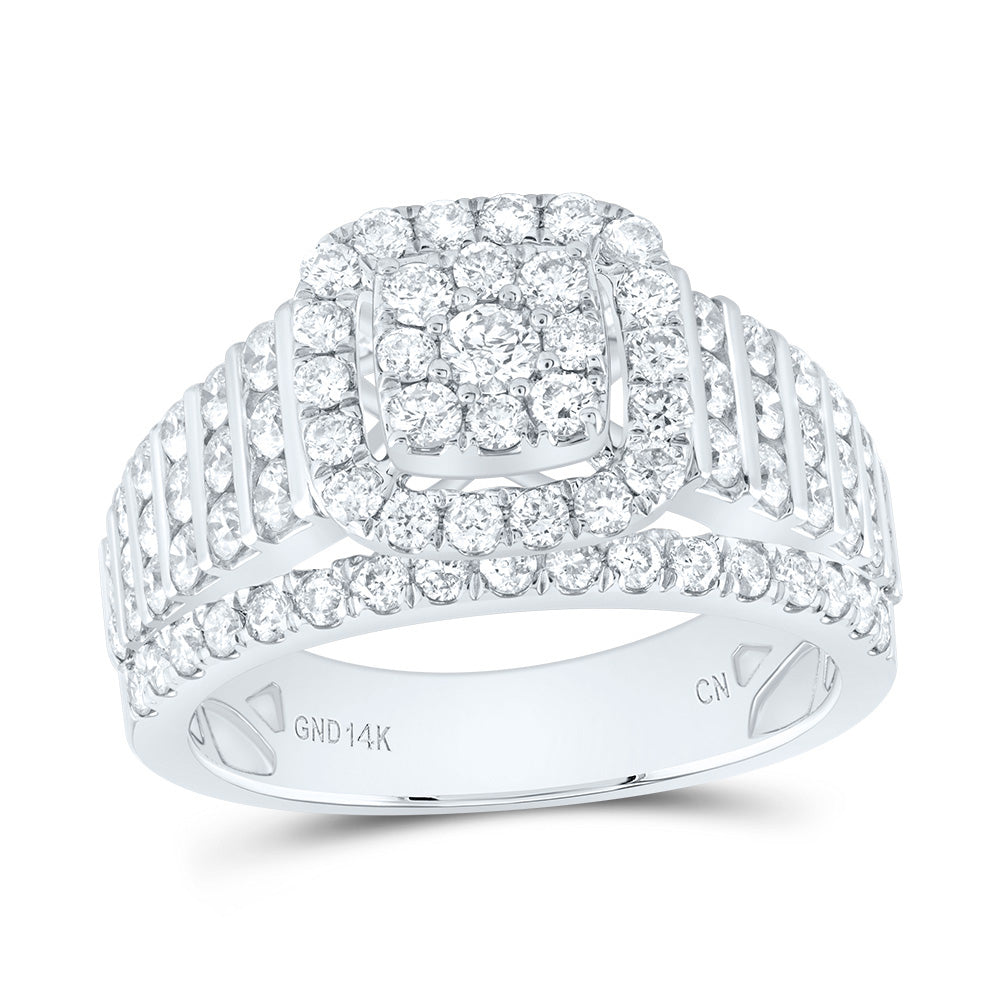 1 5/8CTW-DIA CN CUSHION FASHION BRIDAL RING