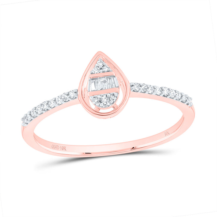 1/8CTW-DIA NK GIFT PEAR RING
