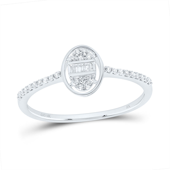 1/6CTW-DIA NK GIFT OVAL RING