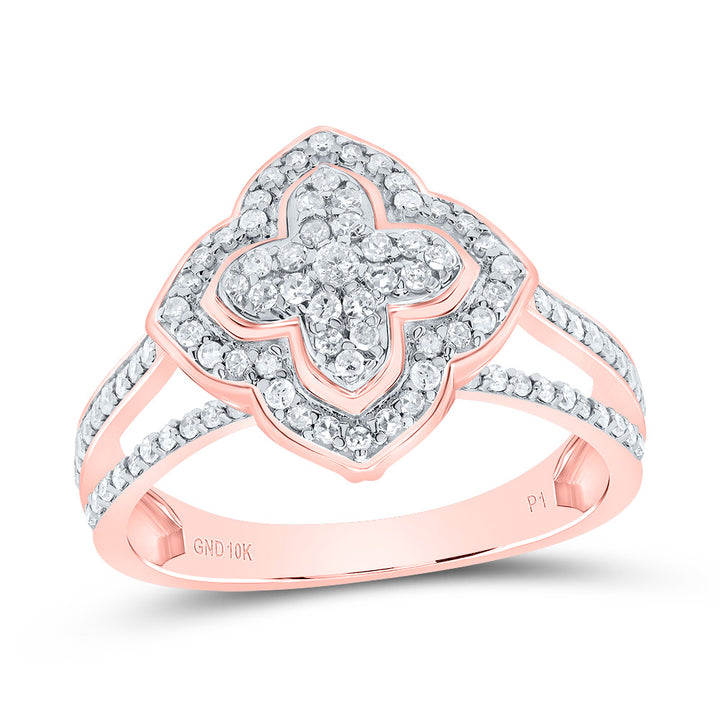 1/2CTW-DIA P1 GIFT CLOVER RING