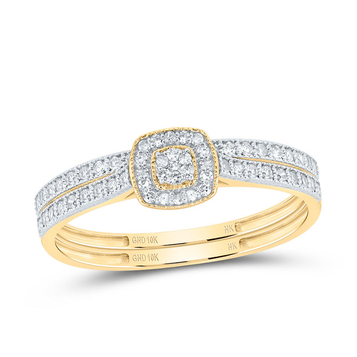 1/2CTW-DIA NK CUSHION TRIO SET