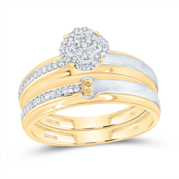 1/3CTW-DIA NK CLOVER TRIO SET