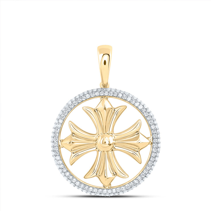 1/2CTW DIA NK FASHION CROSS PENDANT