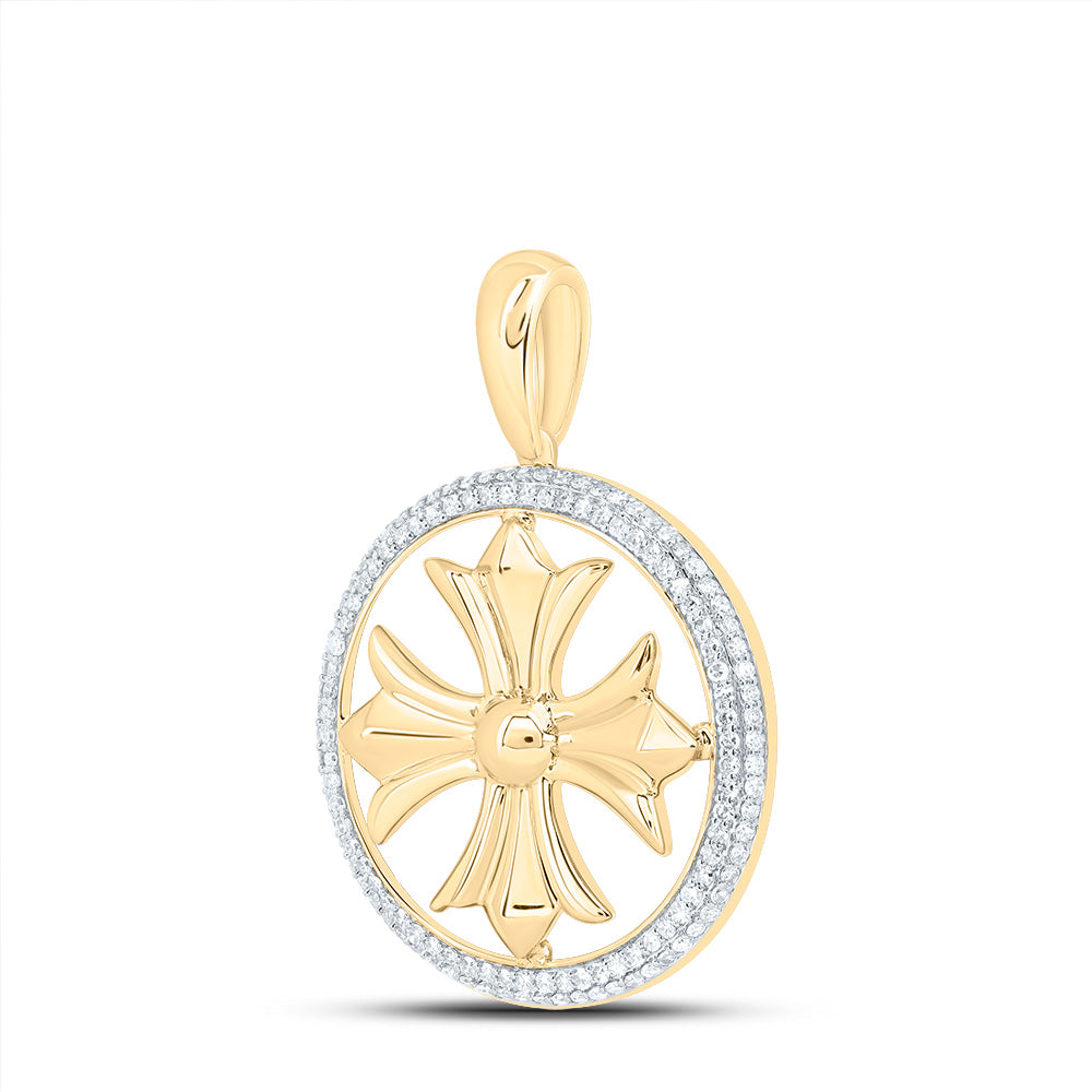 1/2CTW DIA NK FASHION CROSS PENDANT