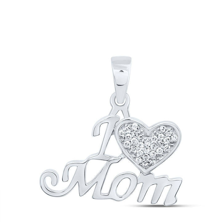 1/12CTW-DIA P1 GIFT "I ? Mom" PENDANT