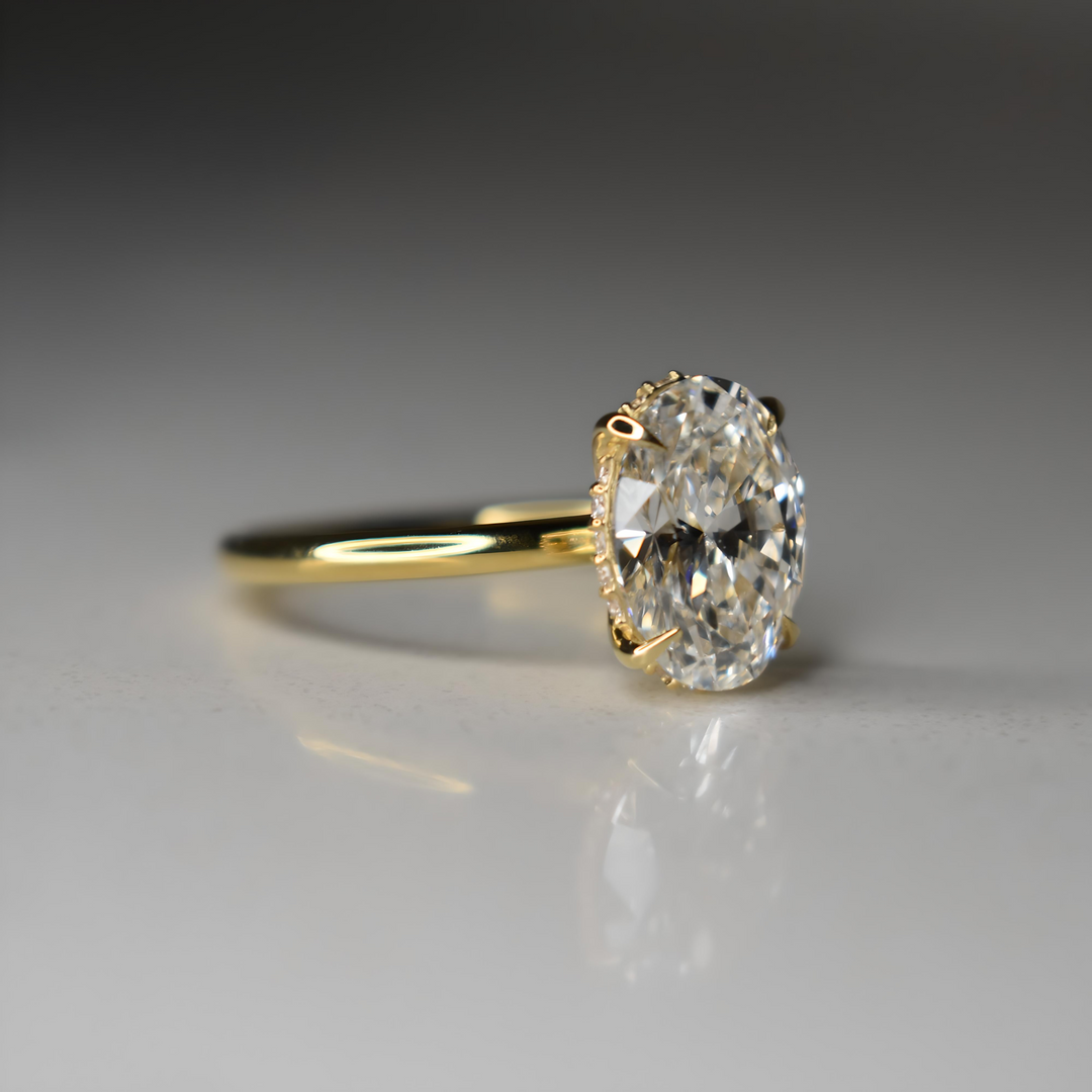 2.5ct Oval Lab Diamond Ring